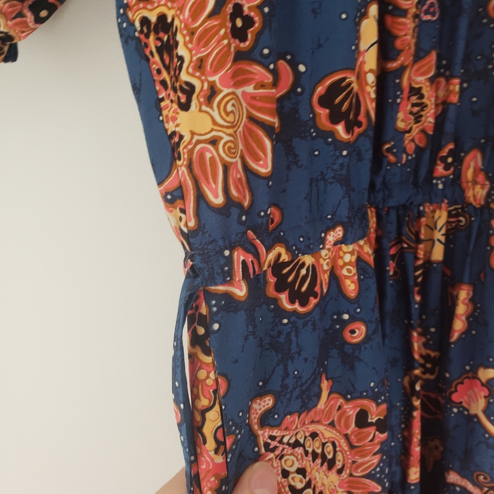 A.L.C. Tiered Paisley Floral Print Cotton Maxi Dress - Picture 9 of 15